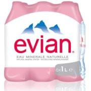 Evian μεταλλικό νερό 6 Χ 1L                       