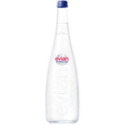Evian ανθρακούχο νερό 750ml σε γυάλινο μπουκάλι