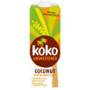 Koko dairy free ρόφημα καρύδας χωρίς ζάχαρη 1L