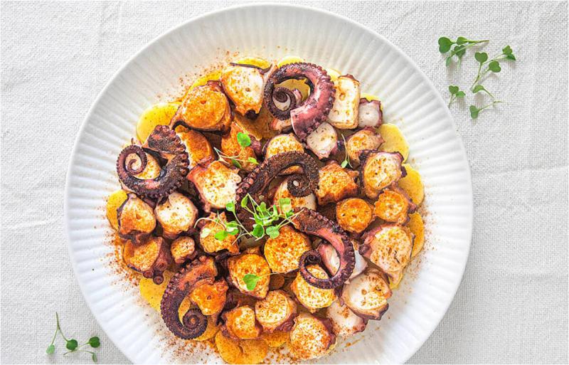 Moroccan Octopus with Potatoes Perfumed  with Sweet Paprika