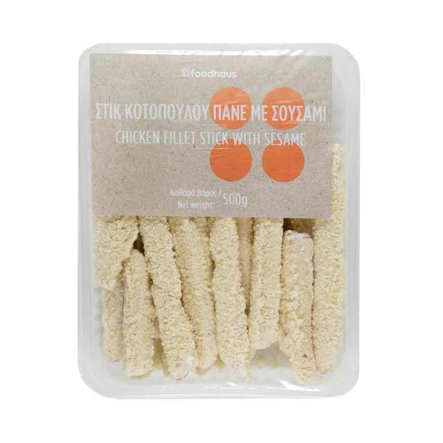 Στικ κοτόπουλου πανέ με σουσάμι 500g                    