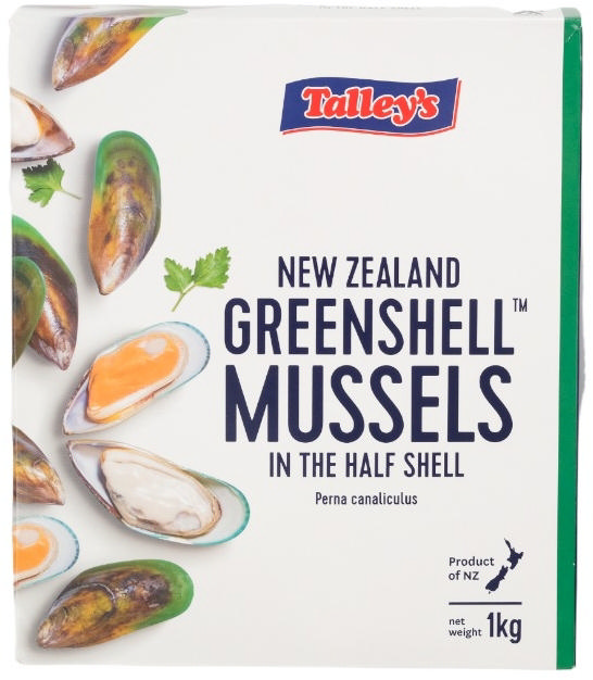 Μύδια σε μισό κέλυφος Νέας Ζηλανδίας 30/45 1kg                         