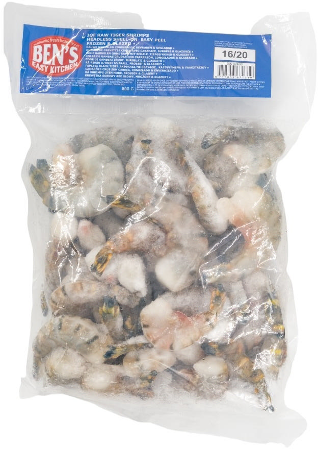 Ben's Γαρίδες ακέφαλες 16/20 800g                       