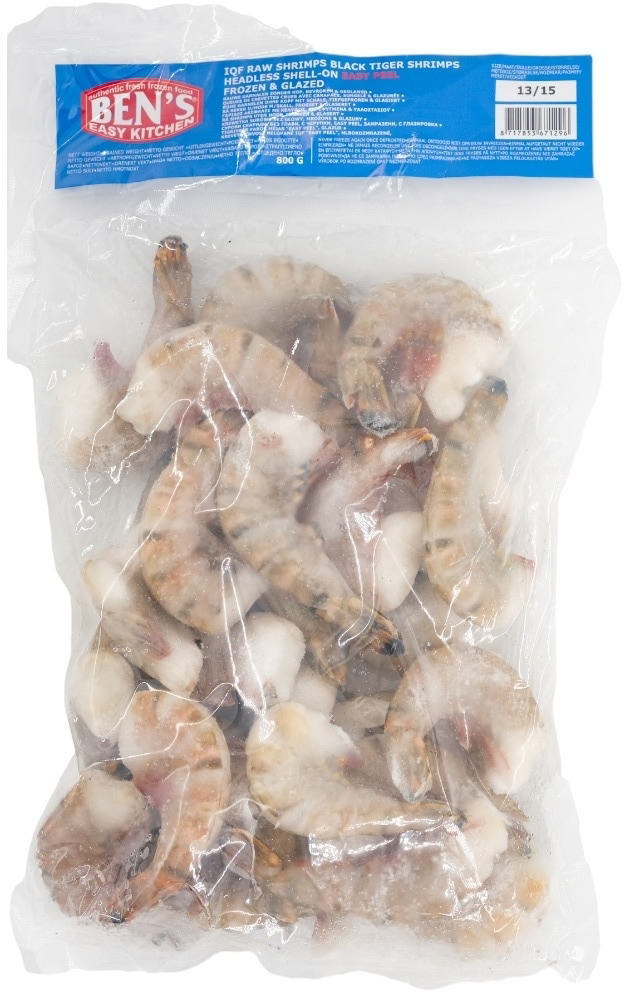 Ben's Black Tiger Γαρίδες Hlso 13/15 800g