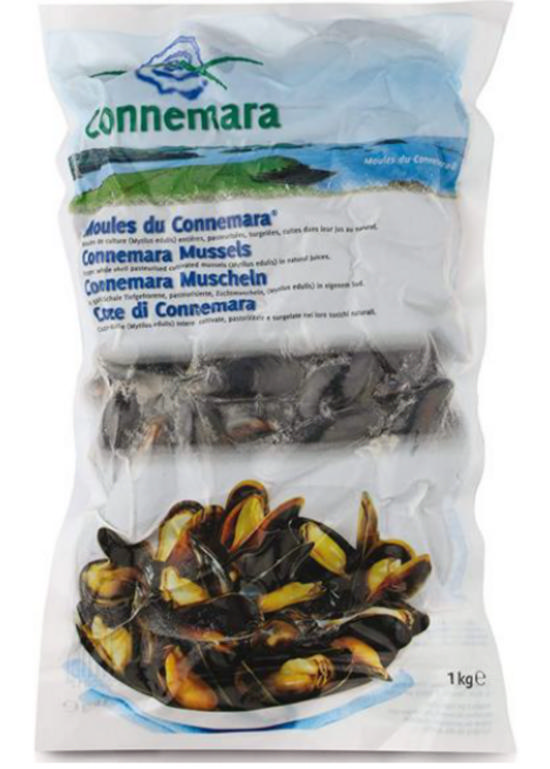 Μύδια με ολόκληρο κέλυφος 1kg