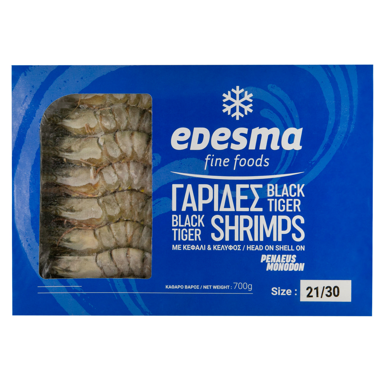 Γαρίδες Black Tiger Edesma 21/30 700g