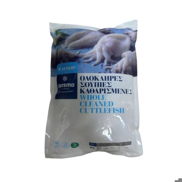 Σουπιές ολόκληρες καθαρισμένες 13/20 800g                 