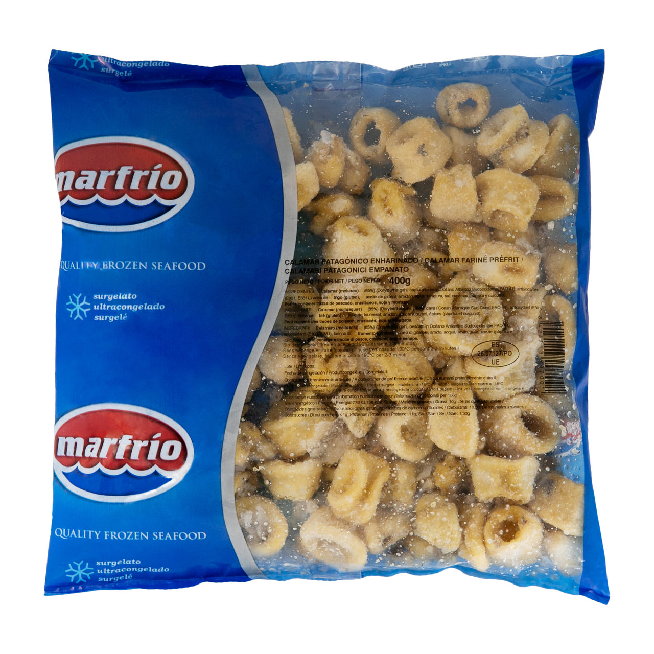 Παναρισμένες ροδέλες καλαμαριού Παταγονίας 400g