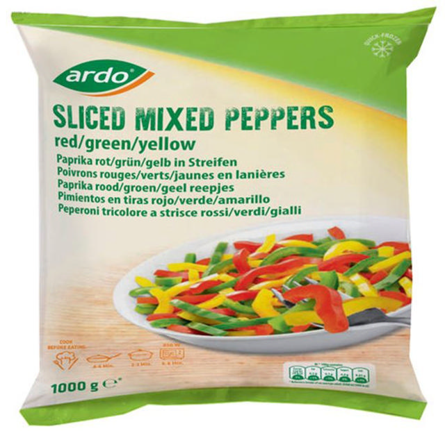 Ardo Ανάμεικτες κομμένες πιπεριές 1kg                  