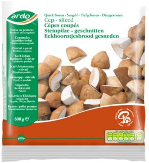 Ardo Μανιτάρια πορτσίνι κομμάτια 600g                  