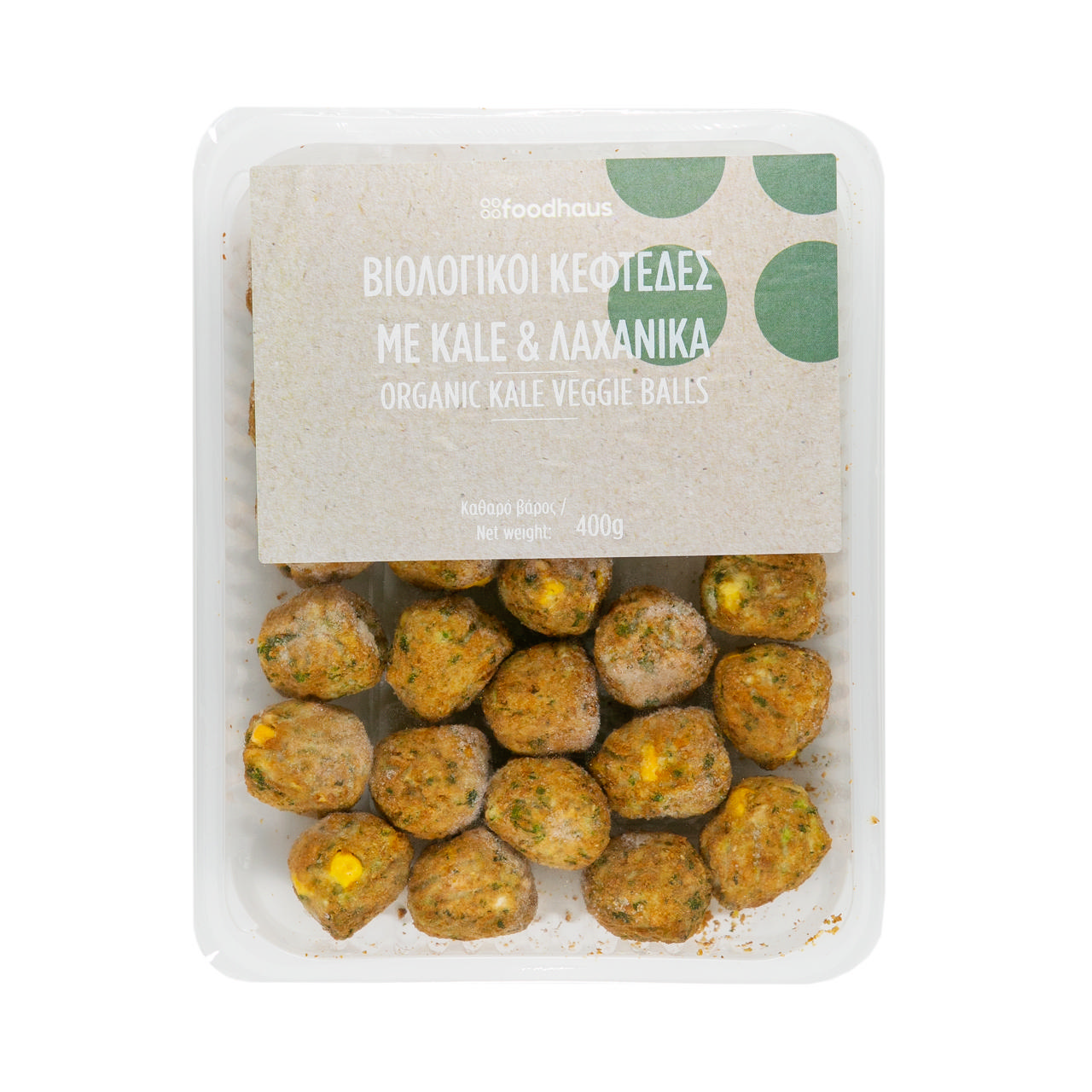 Βιολογικοί κεφτέδες με λάχανο 400g