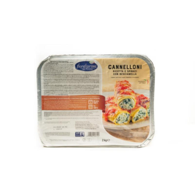 Κανελόνια με ρικότα, σπανάκι, μπεσαμέλ 2000g              