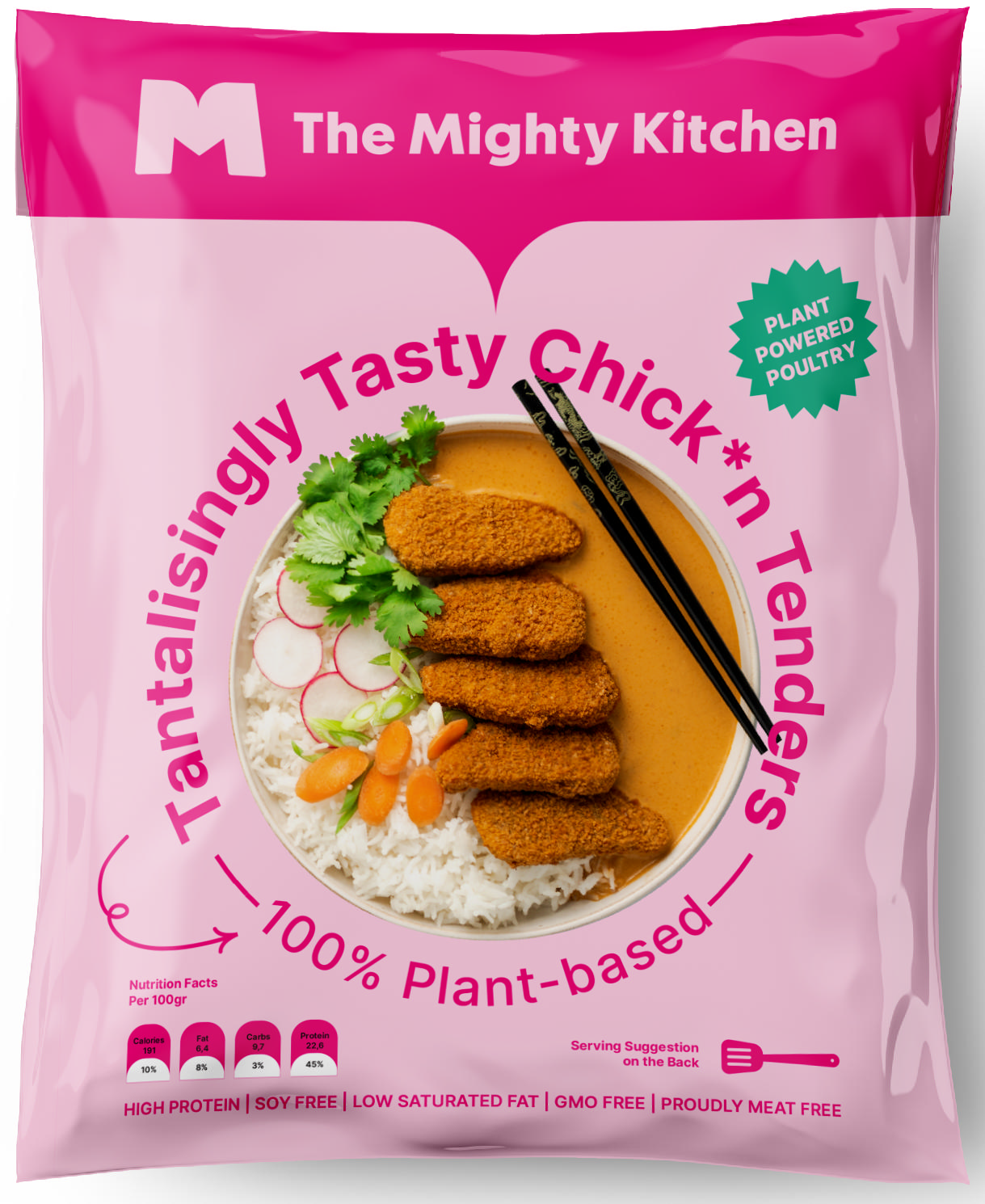 Mighty Kitchen Στίκς Φυτικού Κοτόπουλου Πανέ 300g