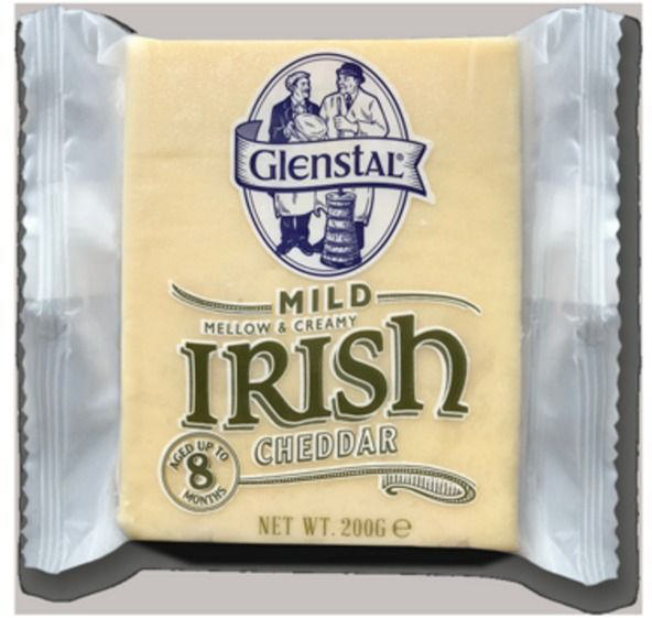 Irish Τυρί τσένταρ ήπια λευκό 200g