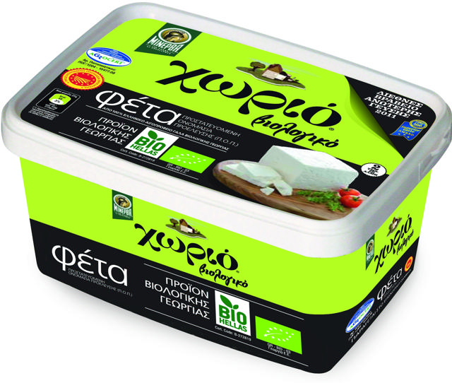 Χωριό Βιολογική φέτα σε άλμη τάπερ 350g