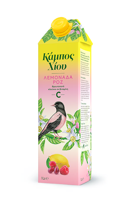 Κάμπος Χίου Φρουτοποτό Λεμονάδα ρόζ 1L