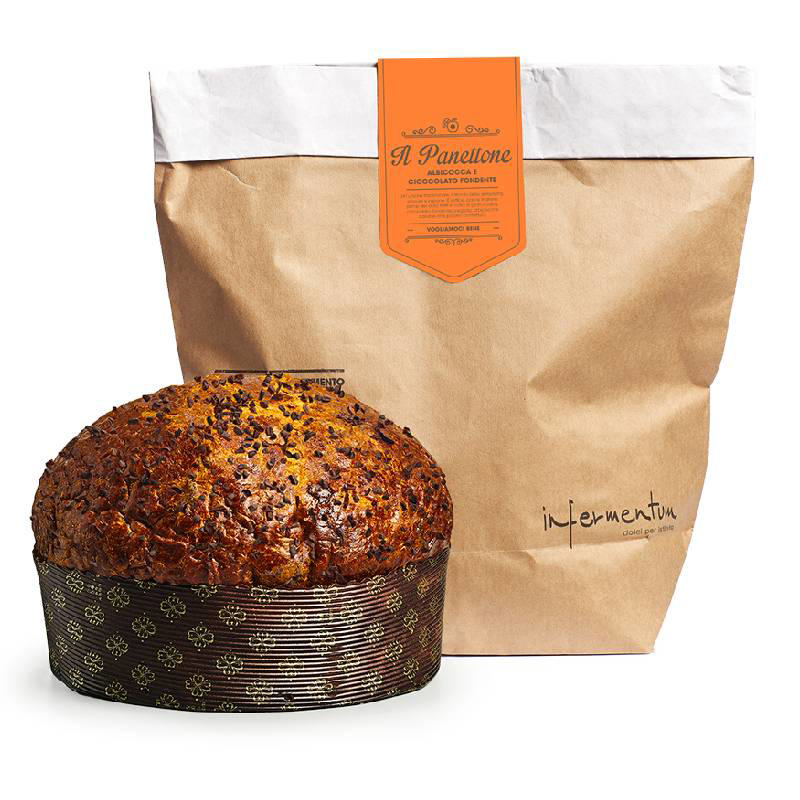 Infermentum Panettone με Βερίκοκο και Μαύρη Σοκολάτα 750 γρ.