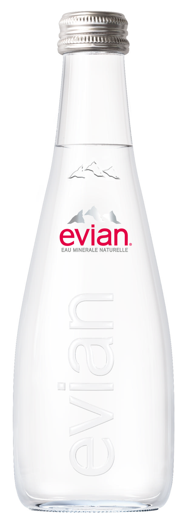 Evian ανθρακούχο νερό 330ml σε γυάλινο μπουκάλι 