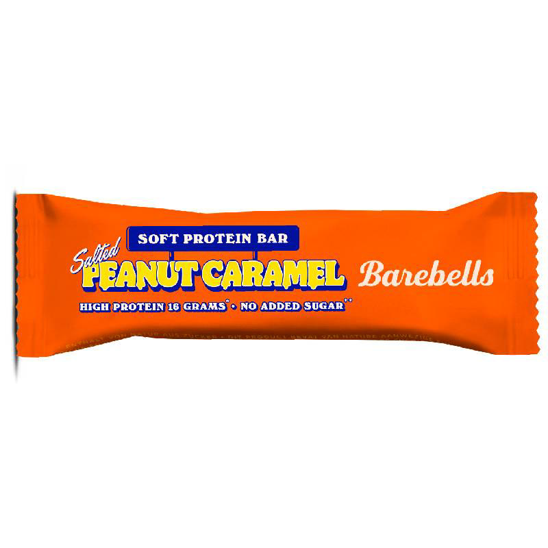 Μπάρα πρωτεΐνης με επικάλυψη σοκολάτας γάλακτος, κομμάτια φιστικιού και στρώση με γεύση καραμέλας 55g