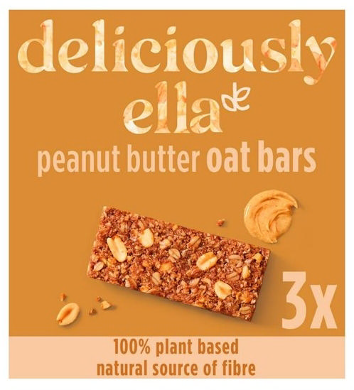 Deliciously Ella Μπάρα βρώμης με φυστικοβούτυρο ( 3 x 50g )