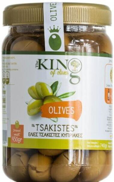 Πράσινες Ελιές τσακιστές 450g                     
