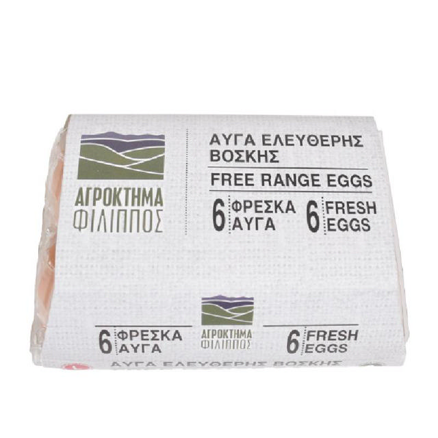 Philippos Farm 6 Αυγά Ελευθέρας Βοσκής