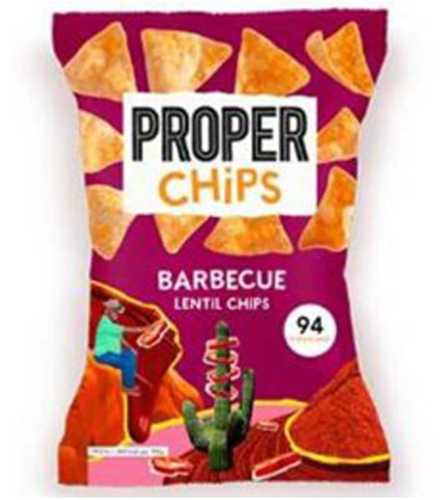 Proper Τσιπς απο φακές με γεύση μπάρμπεκιου 85g