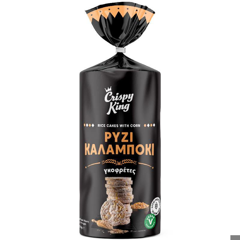 Τραγανές Ρυζογκοφρέτες Crispy King με Καλαμπόκι 100γρ
