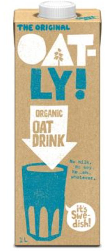 Oatly Oat ρόφημα βρώμης βιολογικό 1L