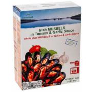Whole shell mussels with tomato & garlic sauce 454g