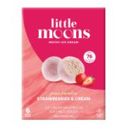 Little Moons 6 Μochi παγωτό με φράουλα και κρέμα 192g