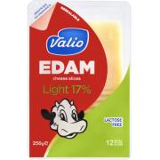 Valio Edam Light 17% sliced 250g