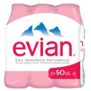 Evian Mineral Water 6 x 500ml                       