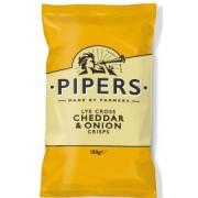 Pipers cheddar & onion 150g