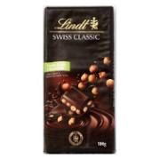 Lindt Ελβετική Κλασσική Μαύρη Σοκολάτα με φουντούκι 100g