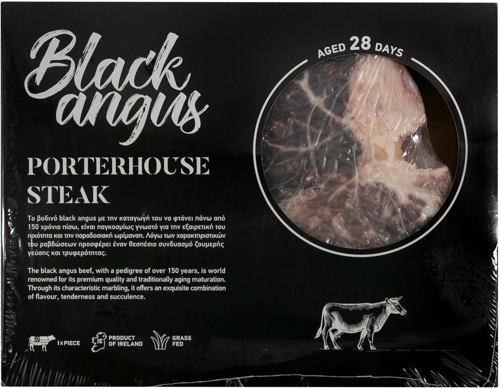 Irish Black Angus Porterhouse Steak 530g Irish Black Angus Porterhouse Steak 530g