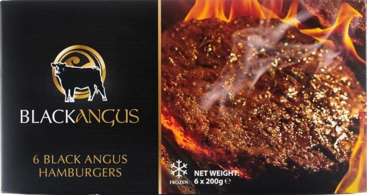 Black Angus burgers 6 X 200g Black Angus burgers 6 X 200g