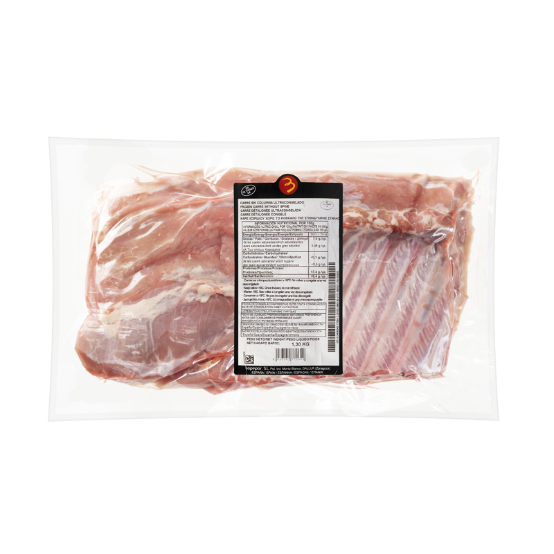 Suckling pig carre detaloned 1400g Suckling pig carre detaloned 1400g