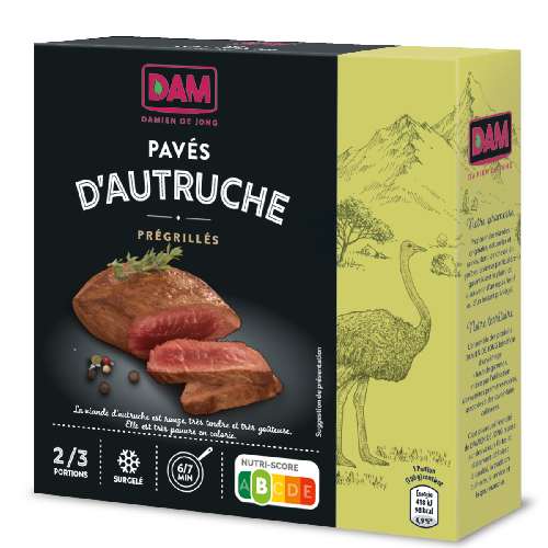 Ostrich fillet steak pre-cooked 2 X 125g Ostrich fillet steak pre-cooked 2 X 125g