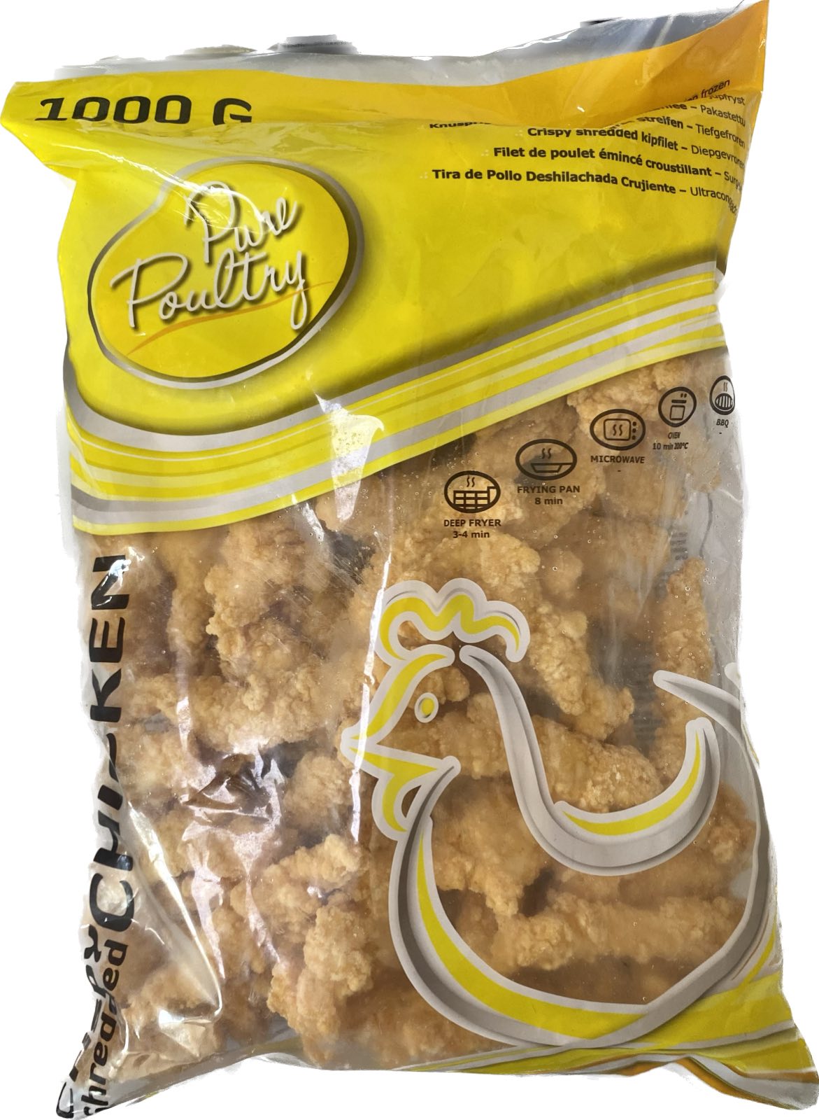 Τραγανές λωρίδες κοτόπουλου 1kg Τραγανές λωρίδες κοτόπουλου 1kg