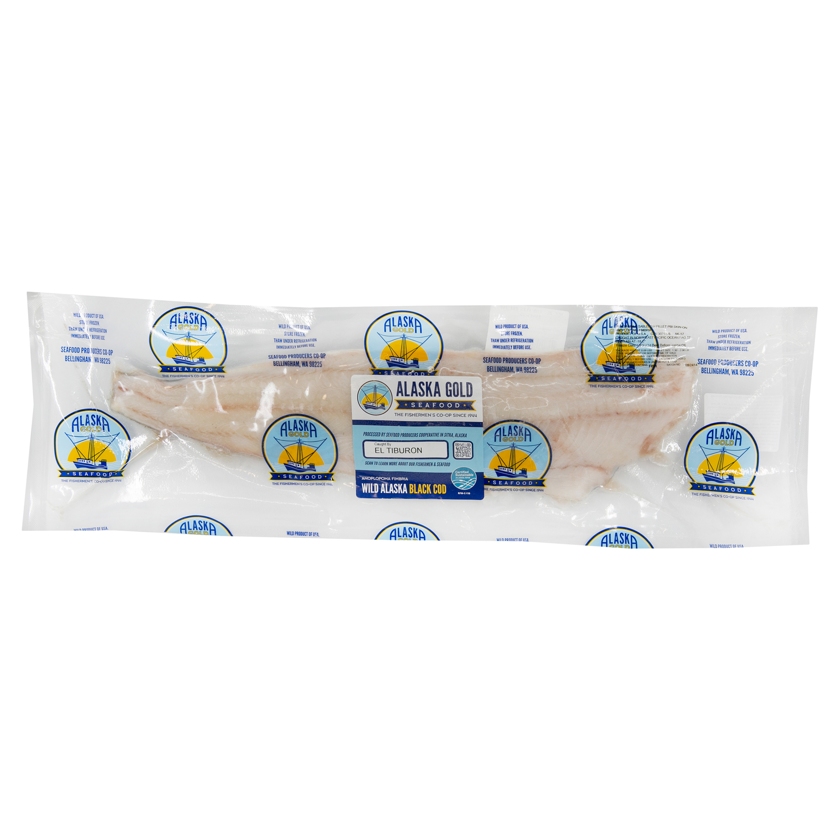 Alaska Gold Wild Black Cod Fillet 800g Alaska Gold Wild Black Cod Fillet 800g