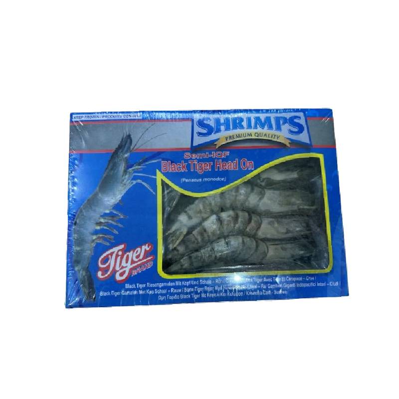 Seamark Black Tiger Head on,Shell on 16/20 800g Seamark Black Tiger Head on,Shell on 16/20 800g