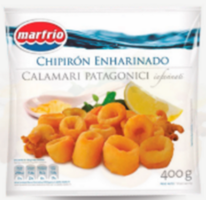 Floured Patagonian squid slices 400g Floured Patagonian squid slices 400g