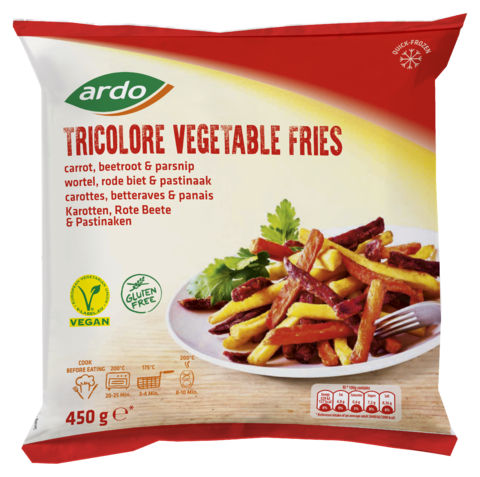Ardo tricolore vegetable fries 450g Ardo tricolore vegetable fries 450g