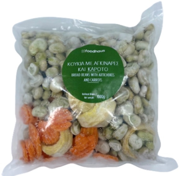 Broad beans with artichokes and carrots 1000g Broad beans with artichokes and carrots 1000g