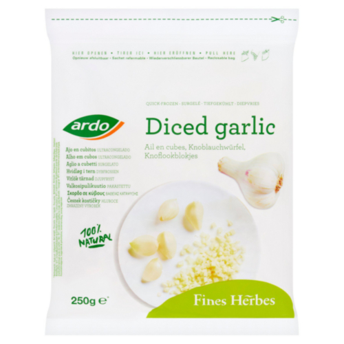 Ardo garlic Diced 250g Ardo garlic Diced 250g
