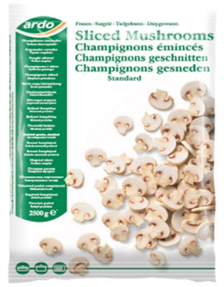 Ardo Sliced Mushrooms 1kg Ardo Sliced Mushrooms 1kg