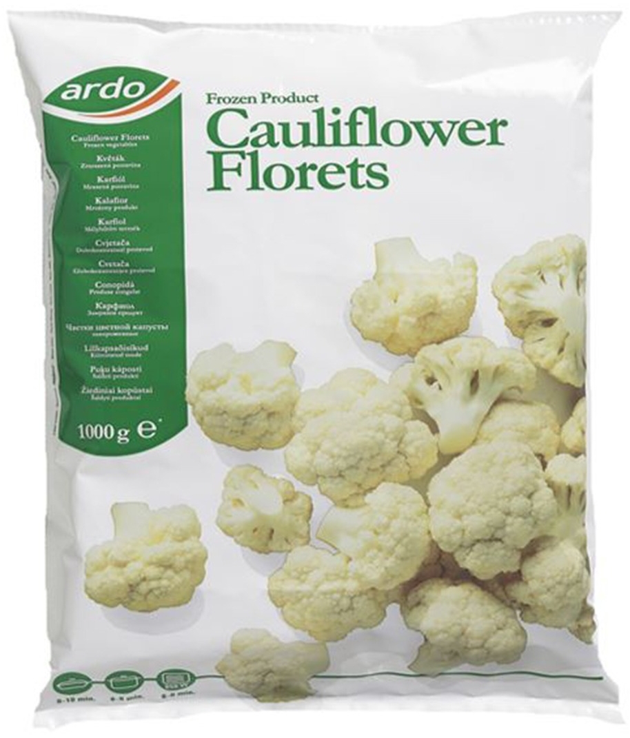 Ardo Cauliflower Florets 1kg Ardo Cauliflower Florets 1kg