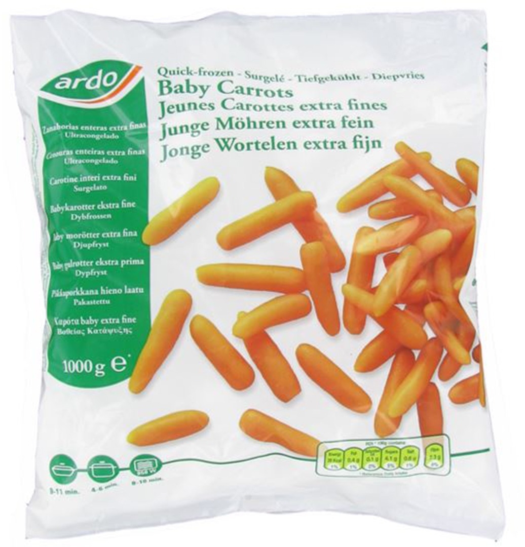 Ardo Baby Carrots 1kg Ardo Baby Carrots 1kg