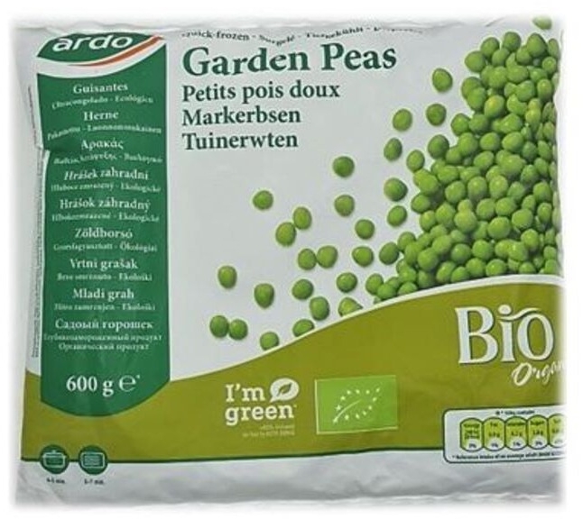 Ardo Bio garden Peas 600g Ardo Bio garden Peas 600g